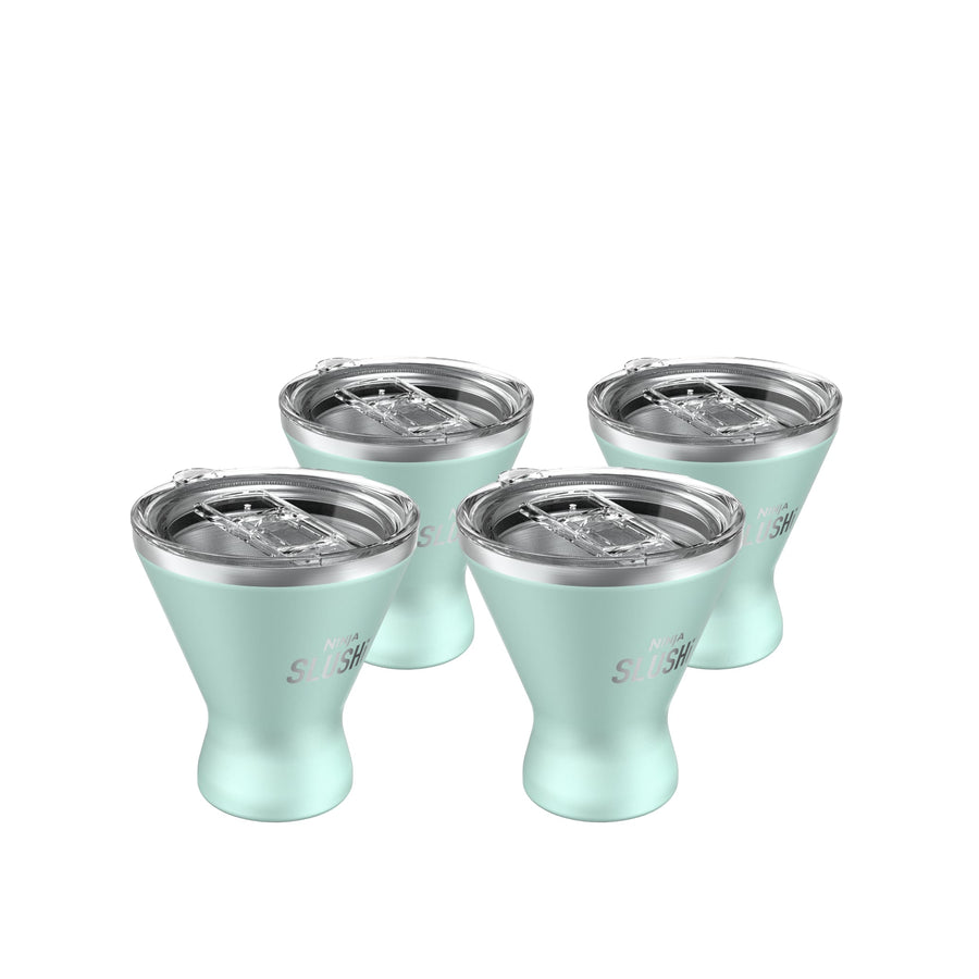 Ninja SLUSHi Insulated Cocktail Cup with Lid and Straw, 10oz, Seaglass, XSKMARGCUPMT